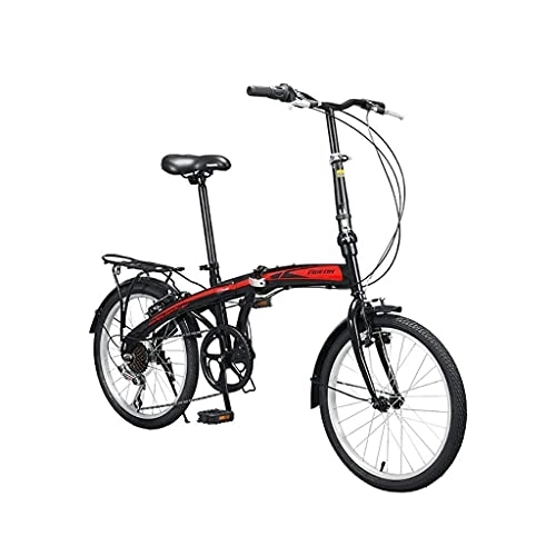 Vélos pliant : XBSXP Vélo à Vitesse Variable 7 Vitesses léger vélo Pliant antidérapant Hommes et Femmes vélo à Absorption des Chocs (Hauteur appropriée: 130-190 cm)