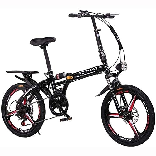 Vélos pliant : XHLLX 20 Pouces Pliant À Vitesse Variable De Vélo De Montagne, Étudiant Damping Vitesse Vélos Pliants De Vélos, pour Les Adolescents Et Les Adultes, B
