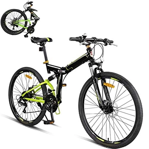 Vélos pliant : XHLLX 26 Pouces Vélo Pliable, 24X Pliant De Vélo De Montagne, Vélo Légère Unisexe Banlieue, Double Disque De Frein, VTT Suspension Avant Vélo, A