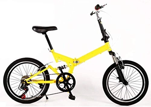 Vélos pliant : XIN 20po Pliant de vélo de Montagne Vélo 6 Vitesse Étudiant à vélo Ultra-léger Portable Pliant vélo for Hommes Femmes Lightweight Folding Casual Damping vélo (Color : A2, Size : 20in)