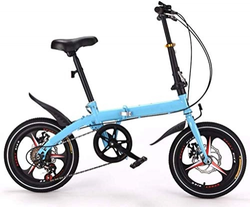 Vélos pliant : XIN VTT Pliant Vélo 16po Étudiant à vélo Ultra-léger Portable Pliant vélo for Hommes Femmes Lightweight Folding Casual Damping vélo (Color : A5, Size : 16in)