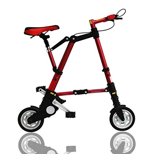 Vélos pliant : Xuejuanshop Vélo pliant 45, 7 cm en acier à haute teneur en carbone avec selle réglable à suspension avant, modèle noir avec absorption des chocs