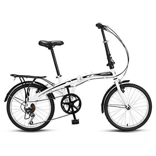 Vélos pliant : Xywh Les Hommes et Les Femmes vélo Pliant Ultra-léger Travail Portable Petit vélo 20 Pouces Haut Cadre en Acier au Carbone (Color : B, Size : 20in)