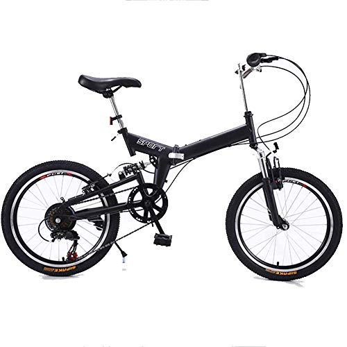 Vélos pliant : YOUSR Vélo Pliant 20 Pouces - Vélo Pliant Adulte - Installation Gratuite Vélo Pliant VTT pour Adulte Black