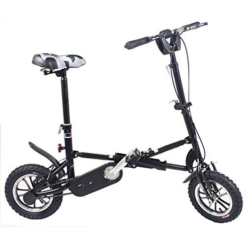 Vélos pliant : YUN&BO 12 Pouces Mini Vélo Pliant Télescopique Mini Vélos Un Deuxième Vélo Pliant Portable, pour Le Travail Scolaire Commute Rapide, Noir