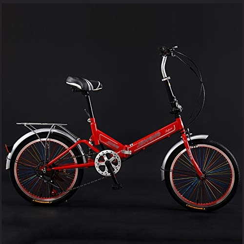 Vélos pliant : ZDXC Vélo Pliable de 20 Pouces Absorbant Les Chocs Mâle et Femelle Adulte Dame Vélo Vélo de Banlieue Portable