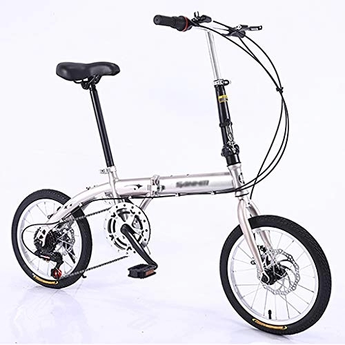 Vélos pliant : ZDXC Vélo Pliant 16 Pouces Vélo Pliant Adulte Ultra Léger Vélo Portable a Vitesse Variable pour Travailler École Se Déplacer Vélo Pliant Rapide