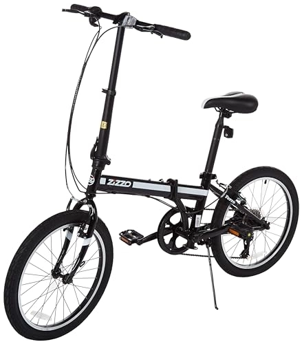 Vélos pliant : ZiZZO Ferro Vélo pliable léger Noir 50, 8 cm 13, 2 kg