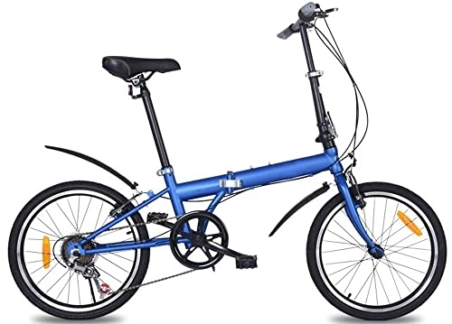 Vélos pliant : ZLYJ Vélo Pliant 20 Pouces Vélo Adulte Ultraléger Et Portable avec Volant Vitesse Variable avec 6 Vitesses A, 20inch