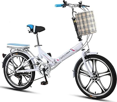 Vélos pliant : ZLYJ Vélo Pliant Portable Ultraléger, Cadre en Fer Léger, Vélo Compact Pliable avec Antidérapant Et Anti-Usure, Vélo Ville pour Les Voyages en Plein Air B, 20inch