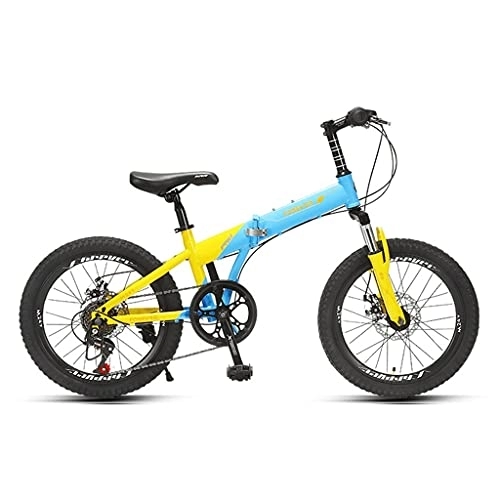 Vélos pliant : ZXQZ Vélo de Montagne, Vélo de Route Pliable de 20 Pouces, 6 Vitesses, pour Étudiants Et Adolescents (Color : Beige)