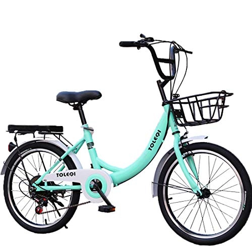 Vélos pliant : ZY Garçons Et Filles Urban Speed Bicycles Dames Et VÉLos RÉTro Cadeaux Voitures, Green-Length: 140 cm