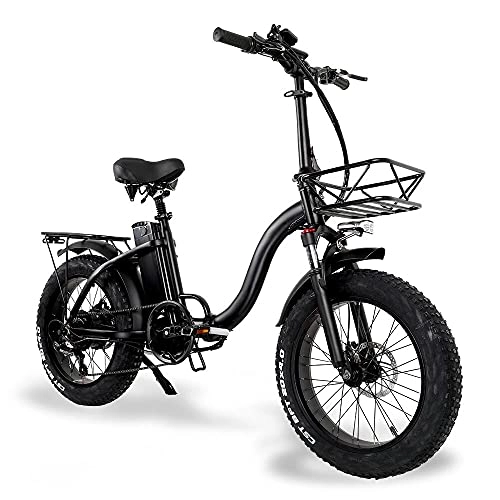 Vélos électriques : 20" Velo Electrique Pliant Femme, 48V 15Ah Batterie Li-ION Amovible, 2021 Upgrade Vélos électriques pour Femmes Adultes[EU Warehouse