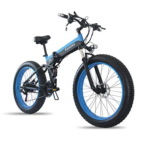Vélos électriques : 26" 800W Vélo Électrique en Montagne, Pliable VTT Électrique, 48V / 15Ah Batterie Lithium-ION, 4, 0 Pouces Fat Tire Ebike pour Adulte Femme / Homme