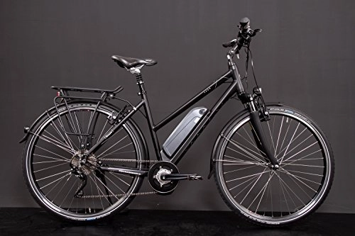 Vélos électriques : 28"Aluminium vaun Elena Vlo lectrique Pedelec Vlo Trekking Femme moyen Moteur 36V Noir