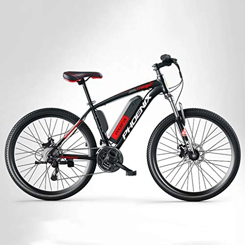 Vélos électriques : Adulte Hommes Montagne Vélo électrique, vélos électriques 250W, 27 Vitesses Hors Route vélo électrique, Batterie au Lithium 36V, 26 Pouces Roues, B, 8AH