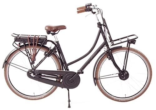 Vélos électriques : Amigo E-Strong T1 Vélo électrique pour femme - Vélo électrique 28" - Vélo pour femme avec Shimano 3 vitesses - Convient aux enfants de 170 à 175 cm - Noir