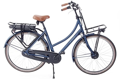 Vélos électriques : Amigo E-Strong T2 Vélo électrique pour femme - Vélo électrique 28" - Vélo pour femme avec Shimano 3 vitesses - Convient aux enfants de 165 à 170 cm - Bleu