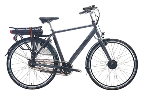 Vélos électriques : Amigo E-Vibe S2 - Vélo électrique pour homme - Vélo électrique 28" - Vélo pour homme avec Shimano 7 vitesses - Convient aux enfants de 180 à 185 cm - Gris