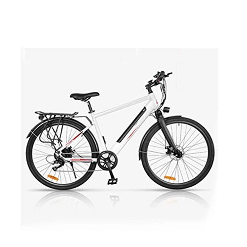Vélos électriques : AYHa Vélo électrique de ville pour adultes, avec moteur puissant de 350W 27 'Mountain Commute E Bike Cadre en alliage d'aluminium Freins à double disque à 6 vitesses Batterie amovible Trois options, b