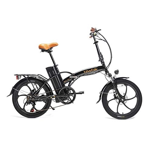 Vélos électriques : BIWBIK Book Sport Vélo électrique Pliable Unisexe, Adulte, Noir, Plegable