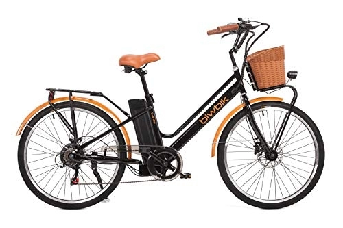 Vélos électriques : BIWBIK Vélo électrique Mod. Gante Batterie Lithium ION 36V 12Ah (Gante Black HD)