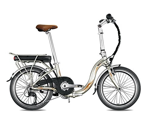 Vélos électriques : BIZOBIKE Vélo électrique Pliant MIESTY Bello Or - Batterie : Li-ION Panasonic 36V, 14, 5Ah -Autonomie : 140 KM - Poids : 20, 3 KG sur Amazon