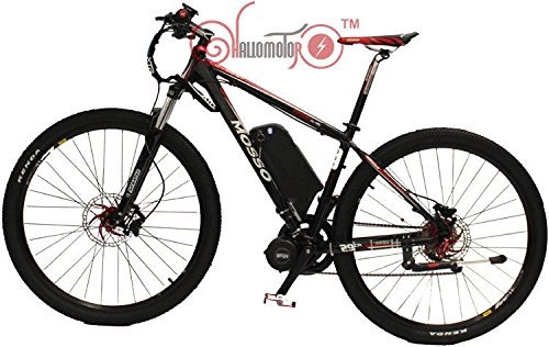 Vélos électriques : Black or White Color 48 V 750 W Mosso 29er banfang / 8fun Mid Drive ebike + 12ah Lithium Electric Bicycle Down Tube battery