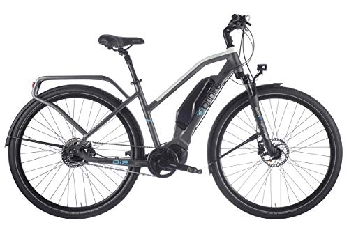 Vélos électriques : Brinke Vélo Électrique Rushmore Evo DI2 Comfort Transmission Automatique (Gris, S)