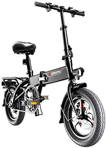 Vélos électriques : BXZ Bicyclettes lectriques Matriau lger en alliage de magnsium Pliable Portable Facile ranger Batterie au lithium-ion 36 V avec pdales Assistance lectrique Roues de 14 pouces Moteur puissant