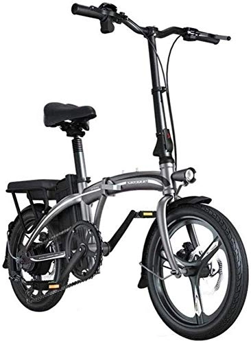 Vélos électriques : BXZ Vlo lectrique pliant en aluminium lger Ebike avec pdales Batterie au lithium-ion 48 V Vlo lectrique avec freins double disque Roues de 20 pouces et lumire LED de moteur de moyeu 240W, 90