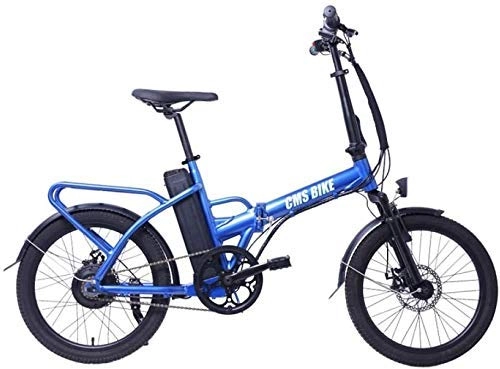 Vélos électriques : BXZ Vlo lectrique Vlo lectrique, pliant lger, vlo lectrique 36V / 250W, batterie au lithium 10, 4Ah, vitesse maximale 32 km / h, convient aux hommes et aux femmes adultes, Bleu