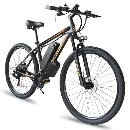 Vélos électriques : BYINGWD évitement, Vélos électriques, Vélos électriques Adultes, Vélos De Montagne électriques ， 29 Pouces Bikes électriques pour Adultes, Vélo électrique E-vélo ， 21 Vitesses(Color:Le Noir)