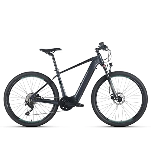 Vélos électriques : BZGKNUL Vélo électrique Adulte 24 0w 36V Moyen-Moteur 27.5inch Vélo de Montagne électrique 12.8Ah Li-ION Batterie Cross Cross Country Country (Couleur : Black Blue)