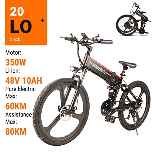 Vélos électriques : canoy Vlo VTT, Vlo lectrique Pliant, 26" City Route E-Bike, 80km la Longue Porte