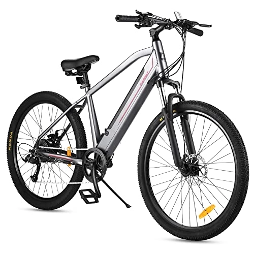 Vélos électriques : CARPAT SPORT Vélo électrique 27, 5" 250 W 36 V 10 Ah Vélo électrique vélo électrique professionnel Shimano 21 vitesses Vélo électrique adulte Aluminium 25 km / h Gris