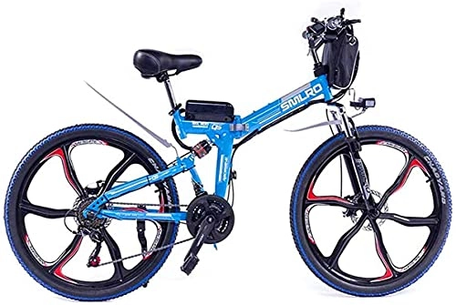Vélos électriques : CASTOR Vélo électrique 26 Vélos électriques pliants, 48V 10A Suspension complète Boost Boost Vélo de Montagne Vélo Adulte