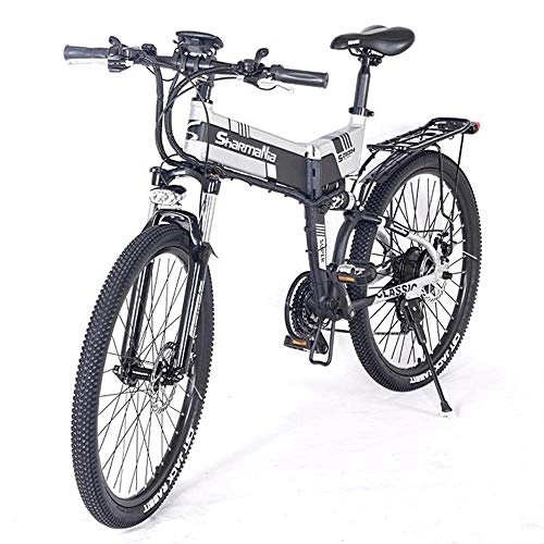 Vélos électriques : CBA BING 26"vlo de Montagne lectrique, Bicyclette lectrique Pliante Unisexe Trois Modes de Travail, vlo Pliant de Batterie au Lithium Amovible 10.4A