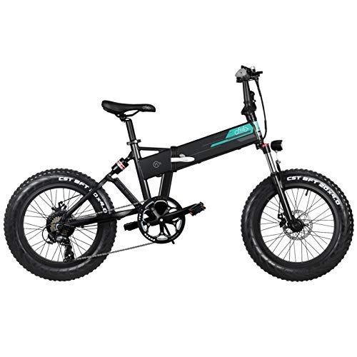 Vélos électriques : Clenp Vélo électrique, Véhicule Pliable en Alliage D'aluminium De Vélo électrique Rechargeable pour Une Utilisation en Extérieur Noir