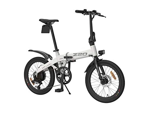 Vélos électriques : Cooryda Vélo électrique HIMO, Vélo Cyclomoteur électrique Pliant avec 250W 10Ah 20 Shimano à 6 Vitesses pour Les Adultes (Z20 Blanc)