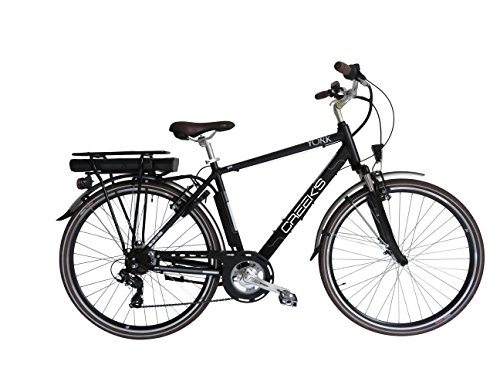 Vélos électriques : Creek's Bicycle E-York Vlo lectrique Homme, Noir