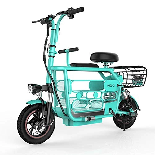 Vélos électriques : CYC Vélo de Montagne Pliable 12" E-Bike 48v 15ah 400w Batterie Au Lithium de Grande Capacité Jusqu'à 36km / h VTT Pliant Adulte Unisexe, Bleu