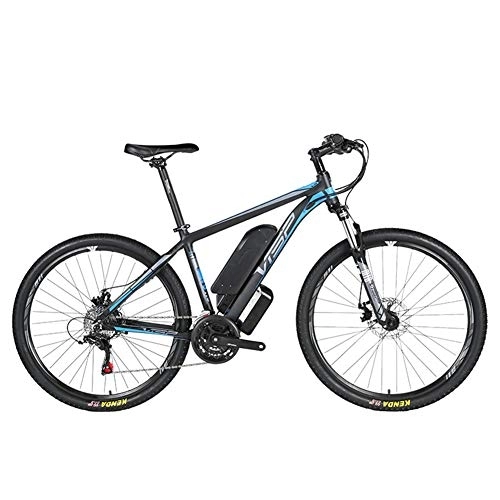 Vélos électriques : D&XQX VTT électrique (26-29 Pouces), avec Grande Amovible Capacité Lithium-ION (36V 250W), vélo électrique 24 Speed ​​Gear et Trois Modes de Travail, Bleu, 27.5 * 17in