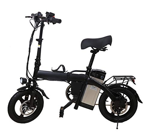Vélos électriques : DIDIY vélo électrique en Alliage d'aluminium 48V 350W, 12AH14 Pouces Batterie au Lithium vélo électrique Adulte, Le Corps Peut être plié avec l'assistance de la pédale.
