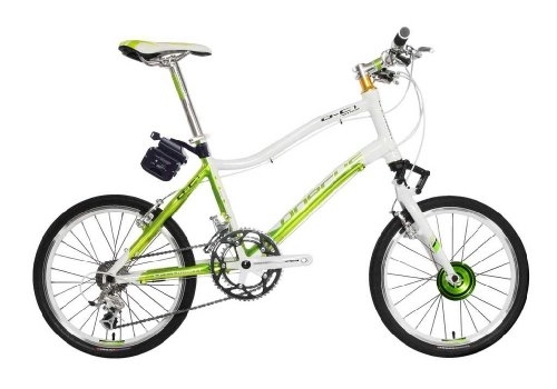 Vélos électriques : Dorcus Vélo électrique DC-1 émotion 20 g 20 pouces, 24 V / 11, batterie 6 Ah, Vert / blanc