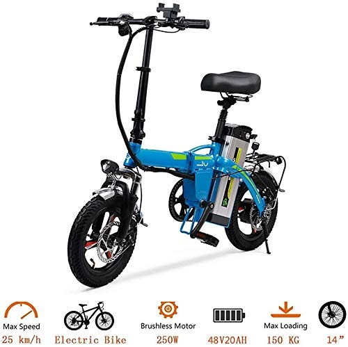 Vélos électriques : Drohneks Vélo électrique Pliant avec Batterie au Lithium-ION Amovible de 36 V 20 Ah, vélo électrique léger et en Aluminium avec Moteur Puissant de 400 W, Chargeur de Batterie Rapide