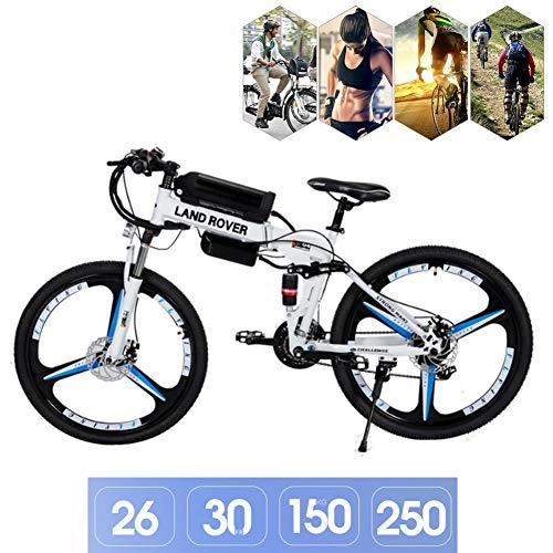 Vélos électriques : DT Adulte Montagne Vélo Électrique Hommes Pliable, Shimano 21 Vitesses Hors Route Vélo Électrique, Vélos Électriques 250W, 36V Batterie Au Lithium, 26 Pouces Roues