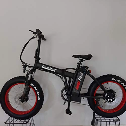 Vélos électriques : E BICYCLE CANNIBAL Fat Bike vlo lectrique Pliable 36 Volt 15.4 A 20 Pouces