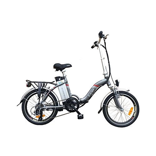 Vélos électriques : E-scape Vlo Assistance Electrique Pliant 20'' 36V 10, 4Ah Gris fonc nacr