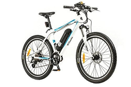 Vélos électriques : e|sonic, ebike, Pedelec, VTT, 6061, City Line, écran LED, avec éclairage, Weiß